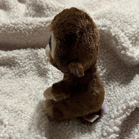 Ty Brown and Purple Coconut the Plush Monkey Stuffed Animal - Picture 5 of 5